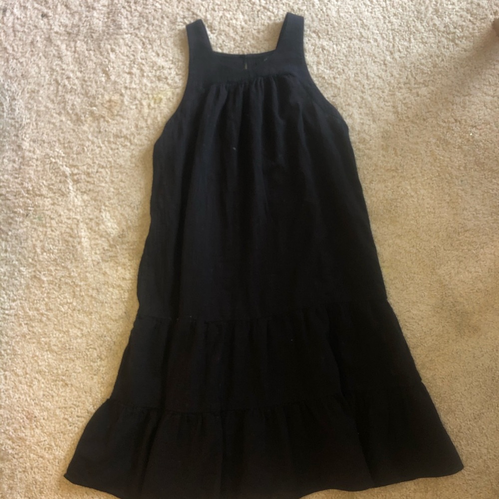 Black textured J.Crew sun dress